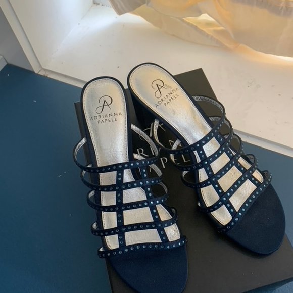 Adrianna Papell Apollo Satin Sandals - - Picture 1 of 2